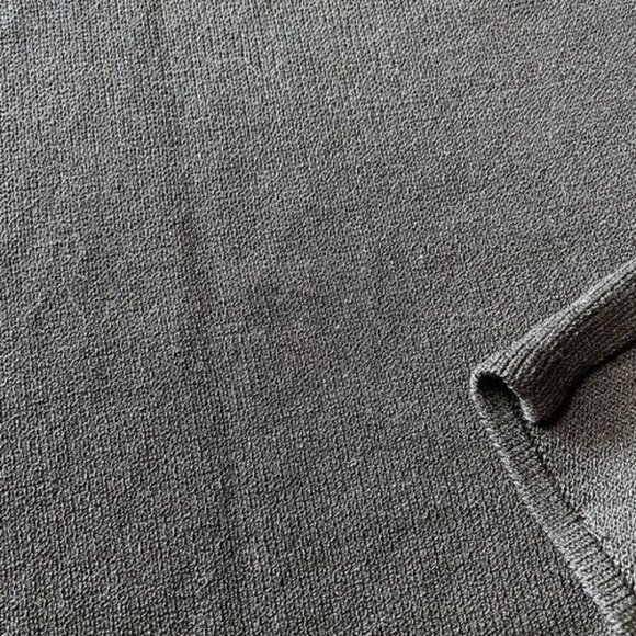 St John Basics Black Santana thick Knit Maxi Pencil Skirt Size 16 wool side slit - Picture 2 of 3